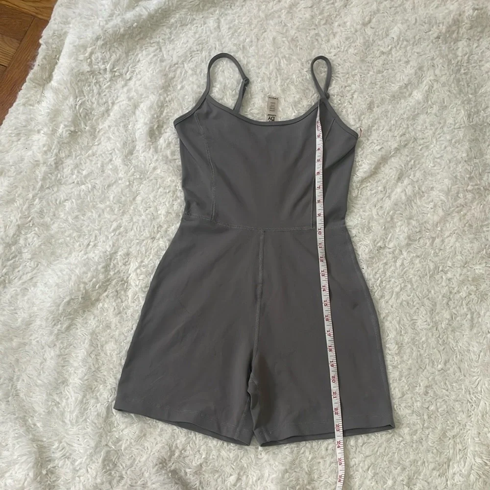 Garage Charcoal Sleeveless Romper - Picture 11 of 13